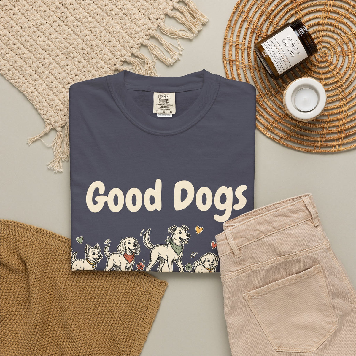Good Dogs Make Good Days unisex tee