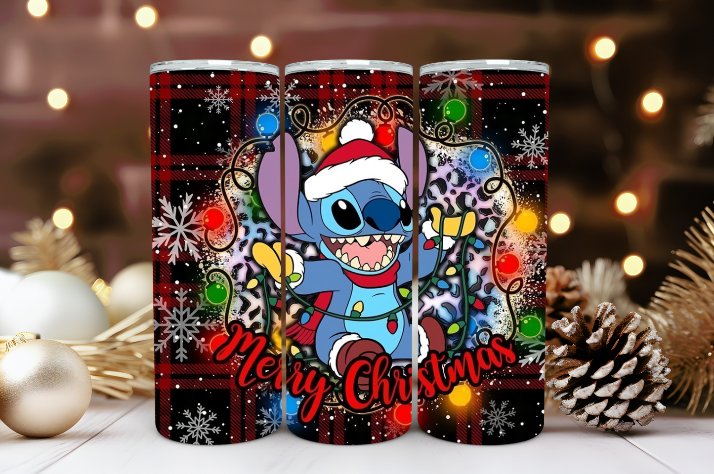 Stitch Christmas 20oz Tumbler