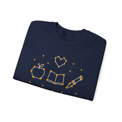 Teach with Heart unisex crewneck sweatshirt