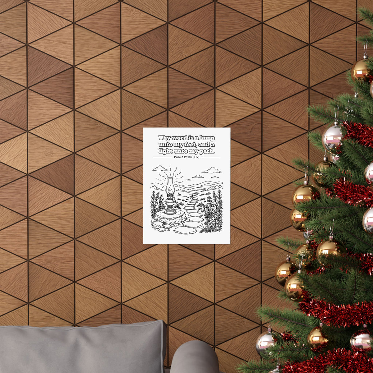 Psalm 119:105 Thy Word Is a Lamp poster