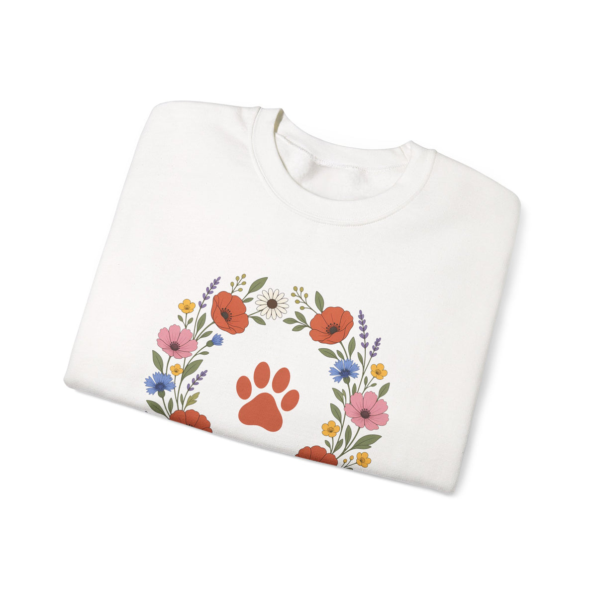 Wildflower Paws unisex crewneck sweatshirt