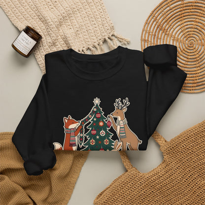 Merry Little Woodland unisex crewneck sweatshirt