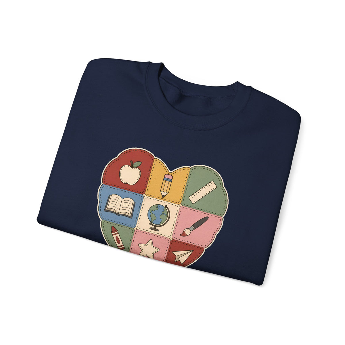 Pieced Together with Kindness unisex crewneck sweatshirt