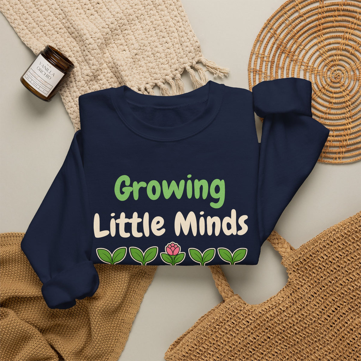 Growing Little Minds unisex crewneck sweatshirt