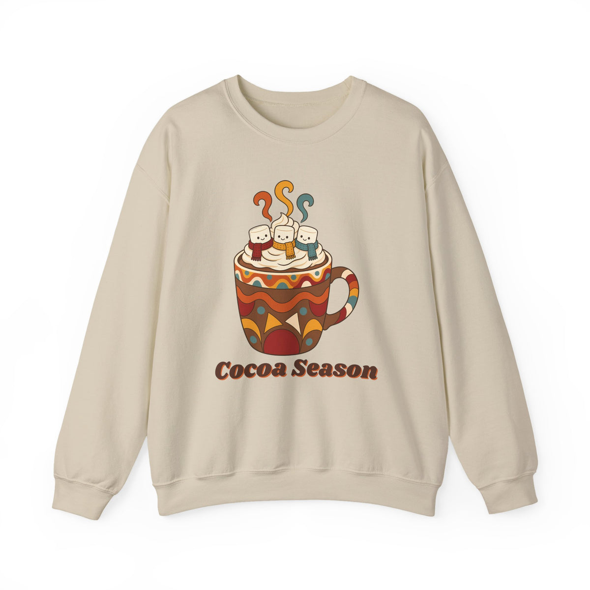 Cocoa Season unisex crewneck sweatshirt in Sand