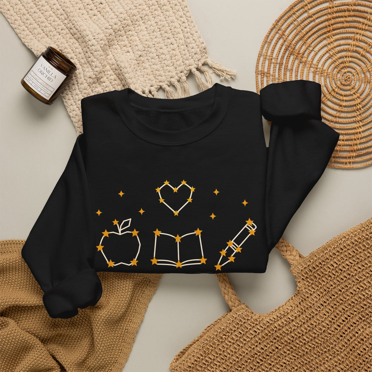 Teach with Heart unisex crewneck sweatshirt