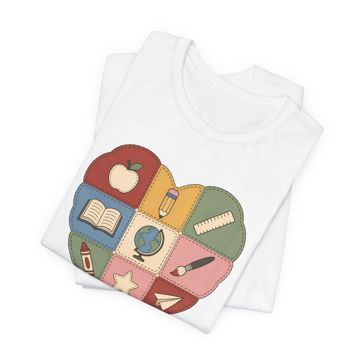 Pieced Together with Kindness unisex tee in White