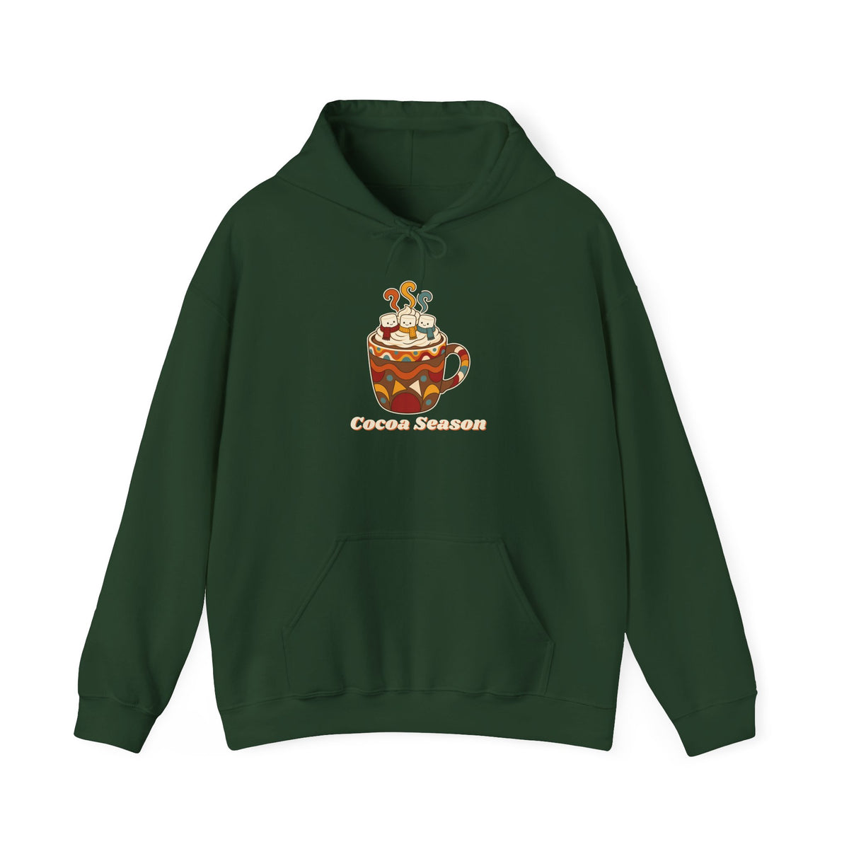 Cocoa Season unisex hoodie in Forest Green