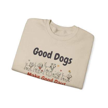 Good Dogs Make Good Days unisex crewneck sweatshirt