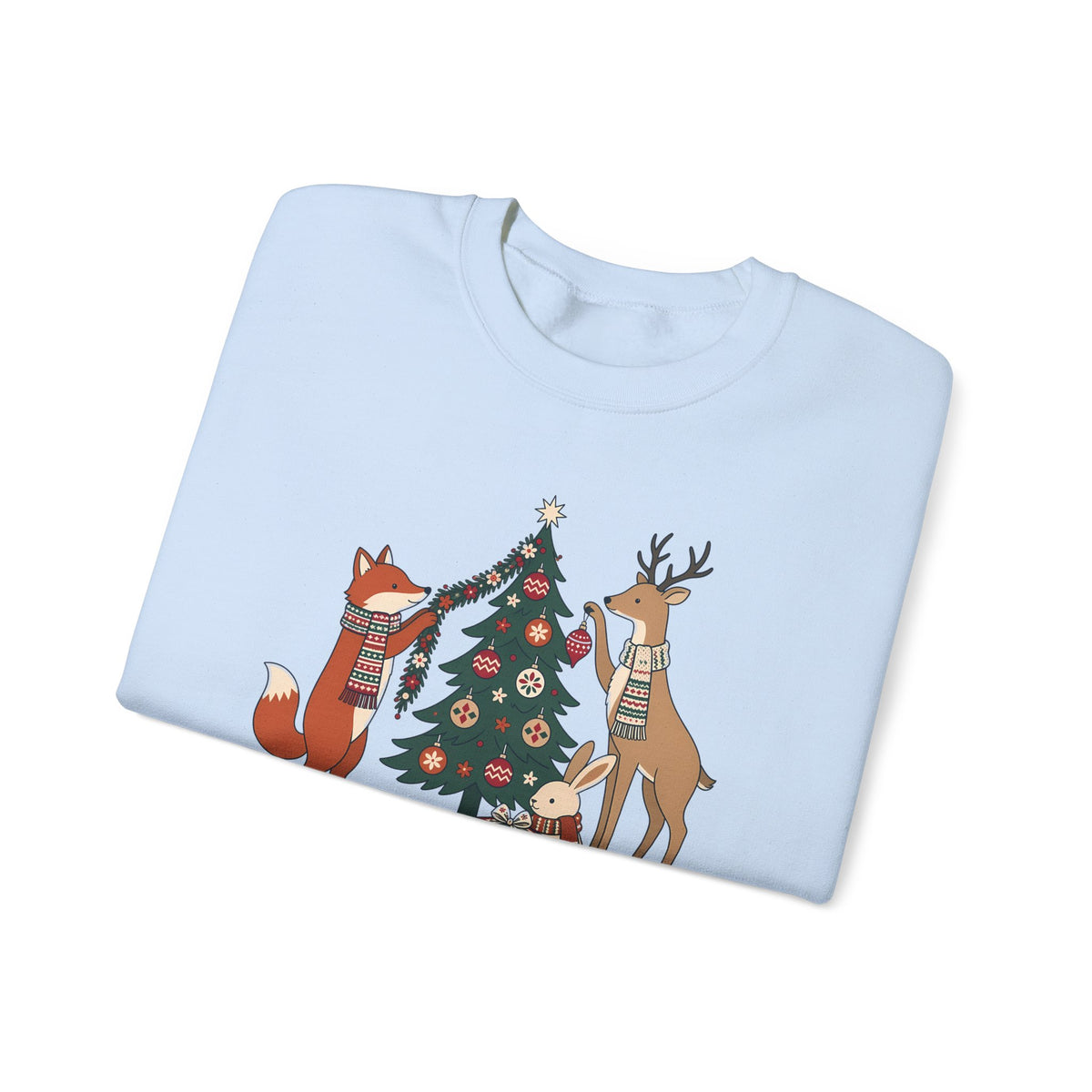 Merry Little Woodland unisex crewneck sweatshirt