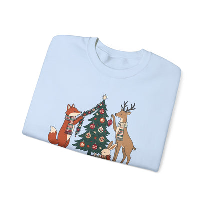 Merry Little Woodland unisex crewneck sweatshirt