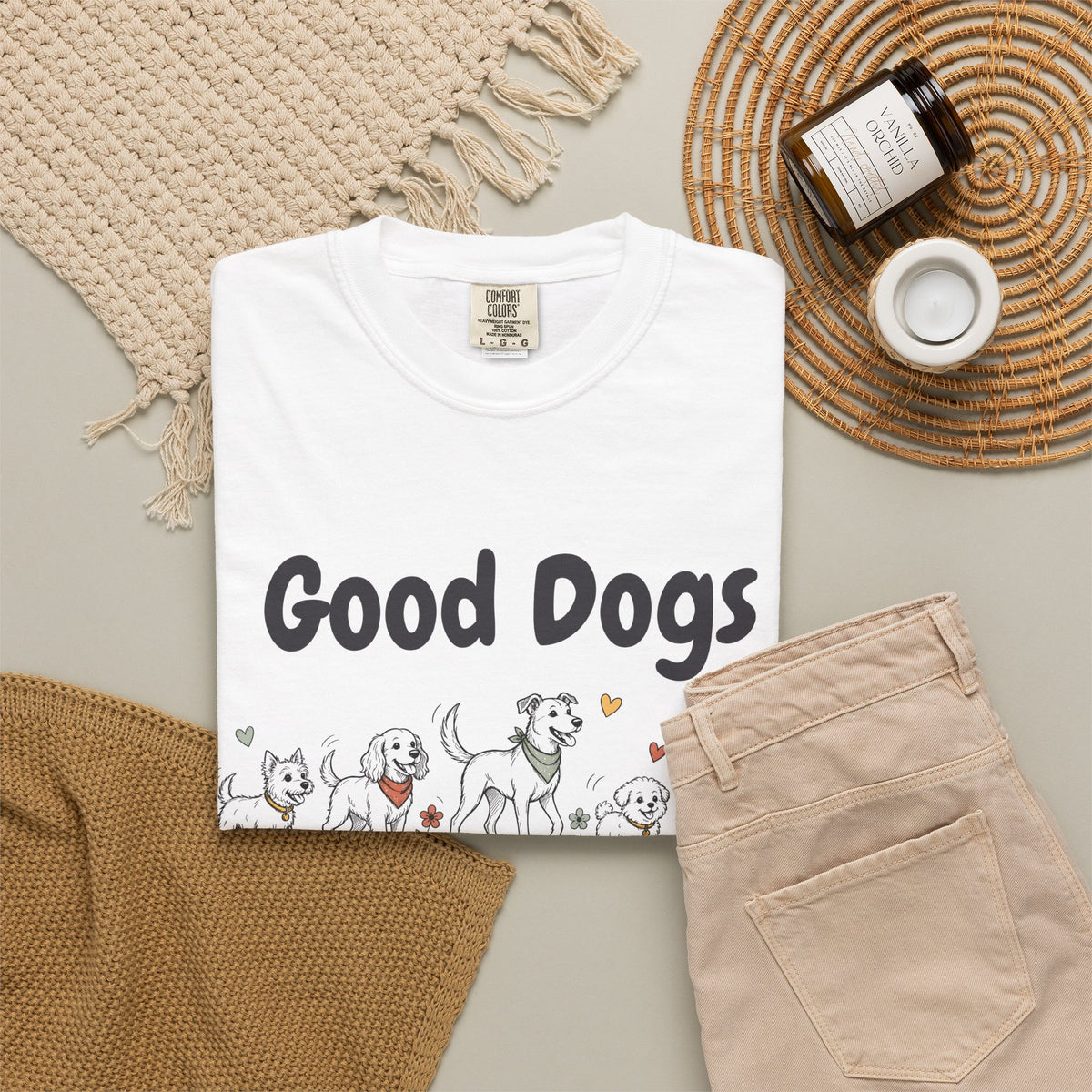 Good Dogs Make Good Days unisex tee