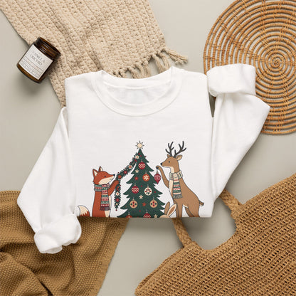 Merry Little Woodland unisex crewneck sweatshirt