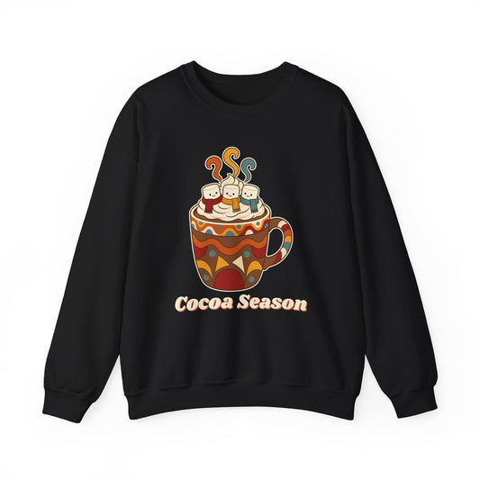 Cocoa Season unisex crewneck sweatshirt in Black