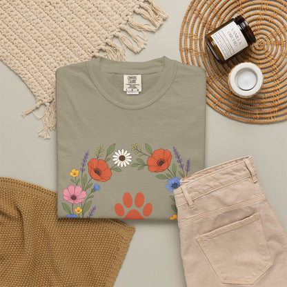 Wildflower Paws unisex tee