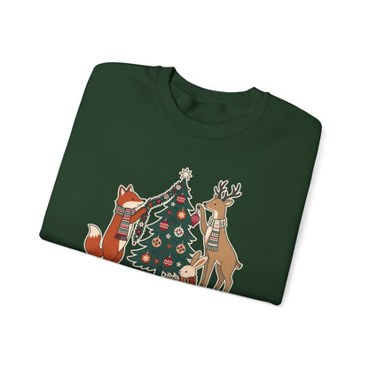 Merry Little Woodland unisex crewneck sweatshirt