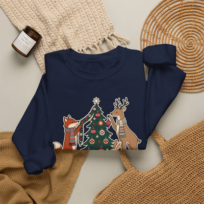 Merry Little Woodland unisex crewneck sweatshirt