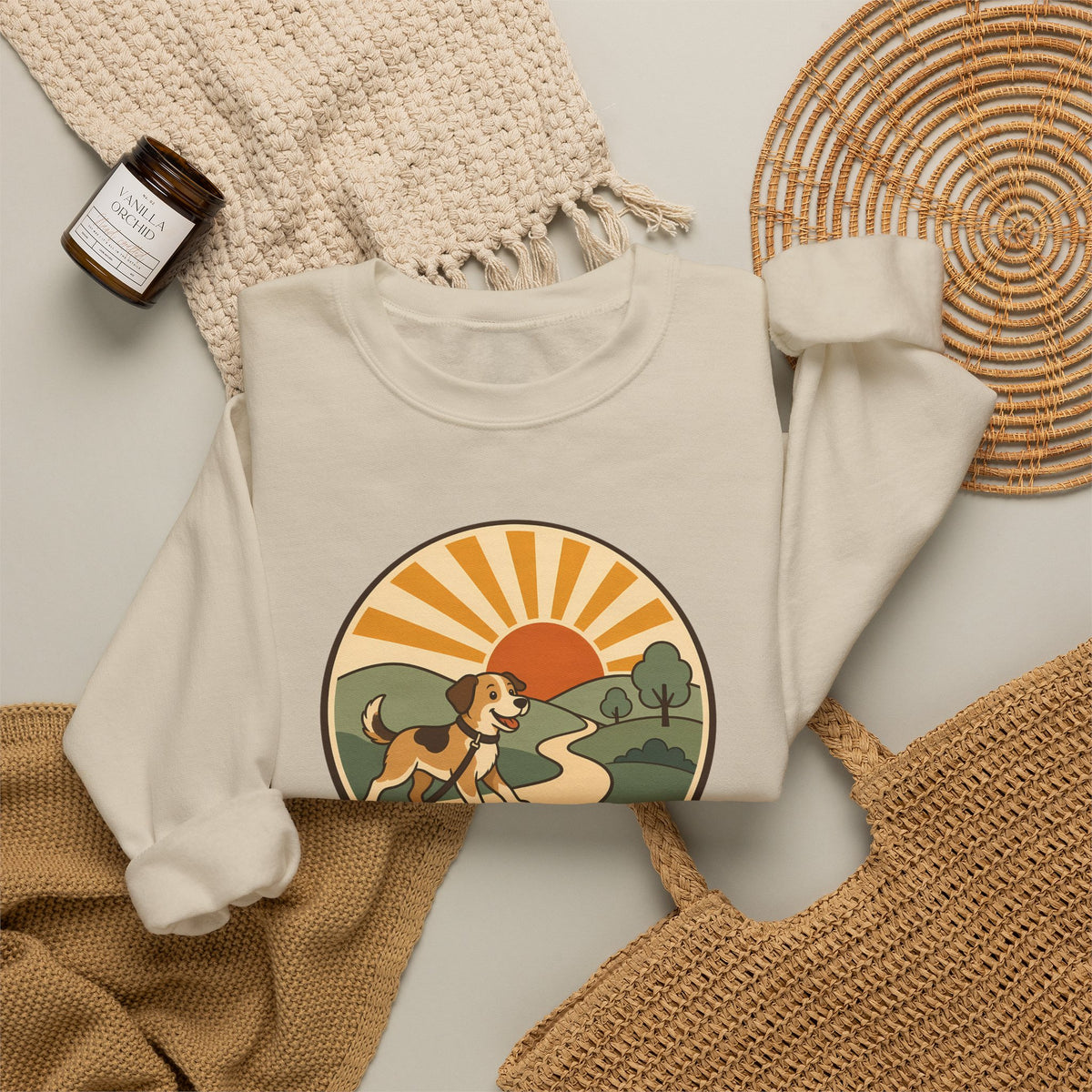 Morning Walk Club unisex crewneck sweatshirt