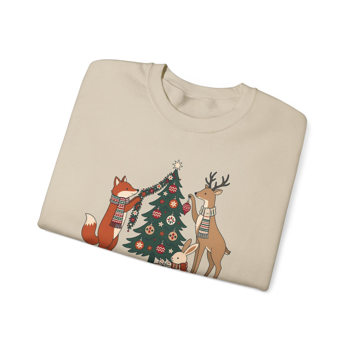 Merry Little Woodland unisex crewneck sweatshirt