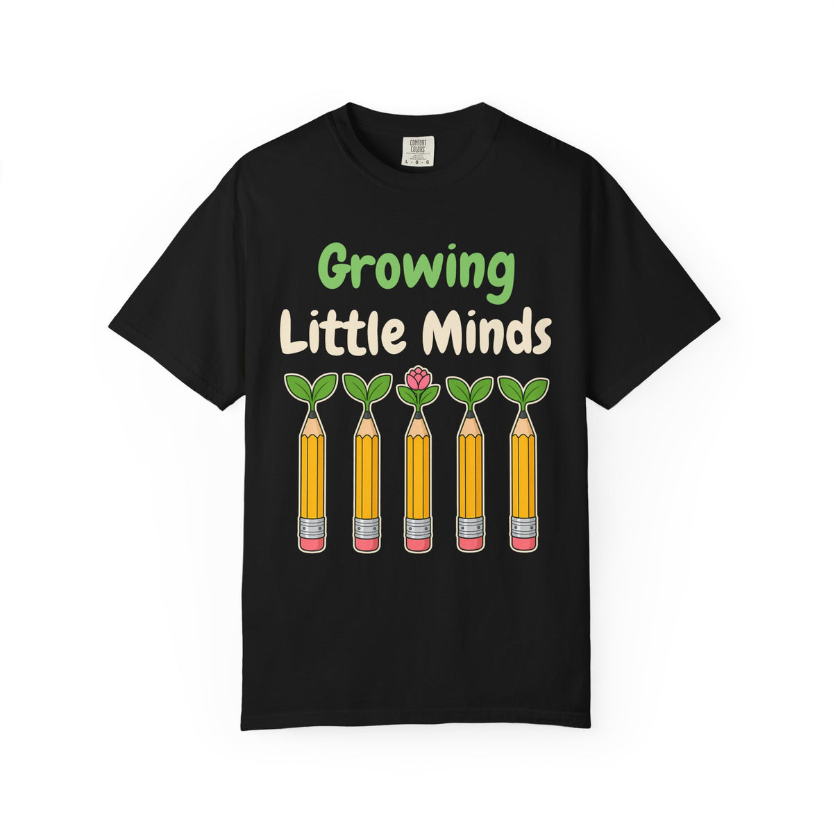 Growing Little Minds unisex tee in Black