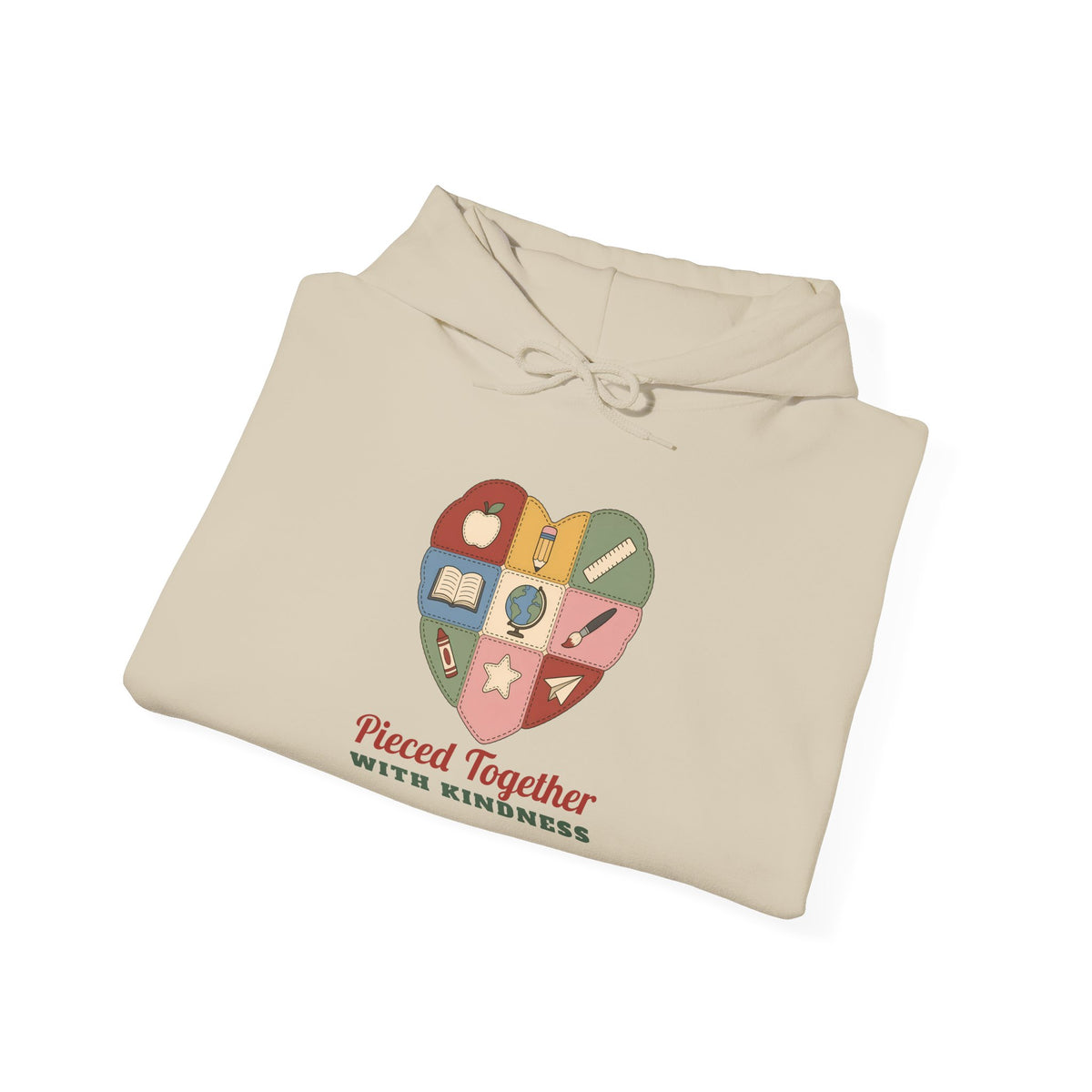 Pieced Together with Kindness unisex hoodie
