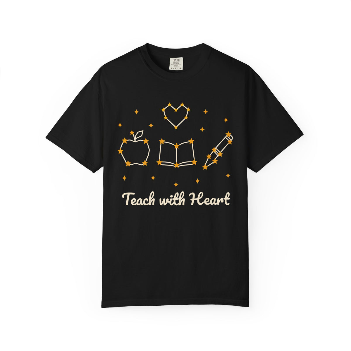 Teach with Heart unisex tee in Black