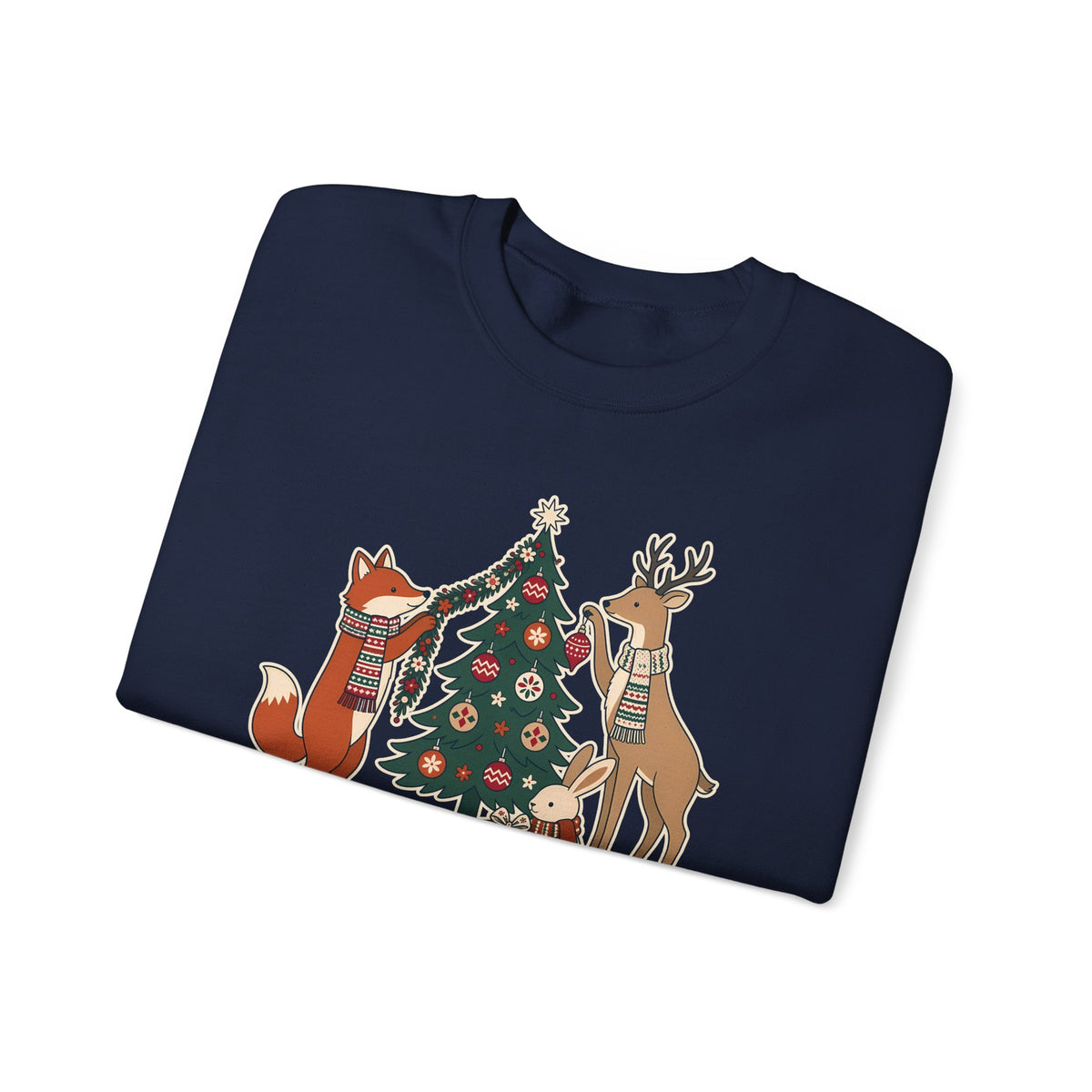 Merry Little Woodland unisex crewneck sweatshirt