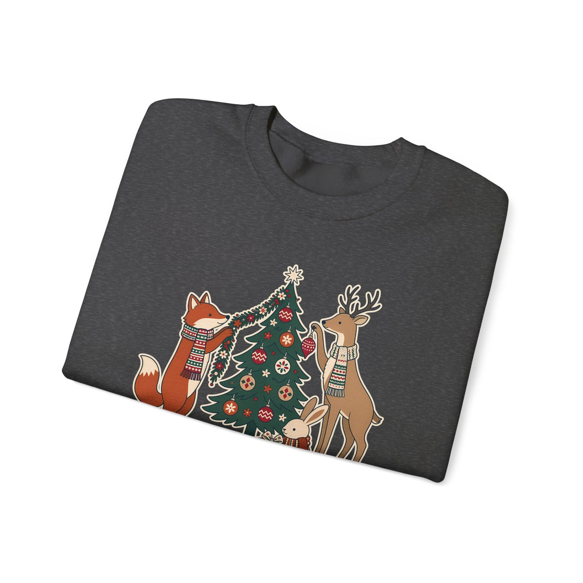 Merry Little Woodland unisex crewneck sweatshirt