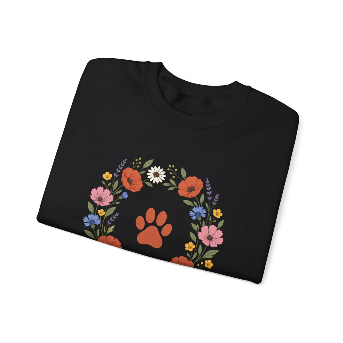 Wildflower Paws unisex crewneck sweatshirt