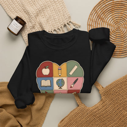 Pieced Together with Kindness unisex crewneck sweatshirt