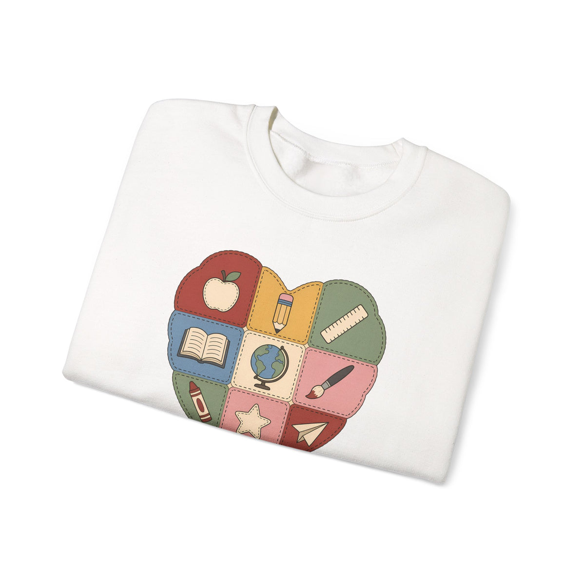 Pieced Together with Kindness unisex crewneck sweatshirt