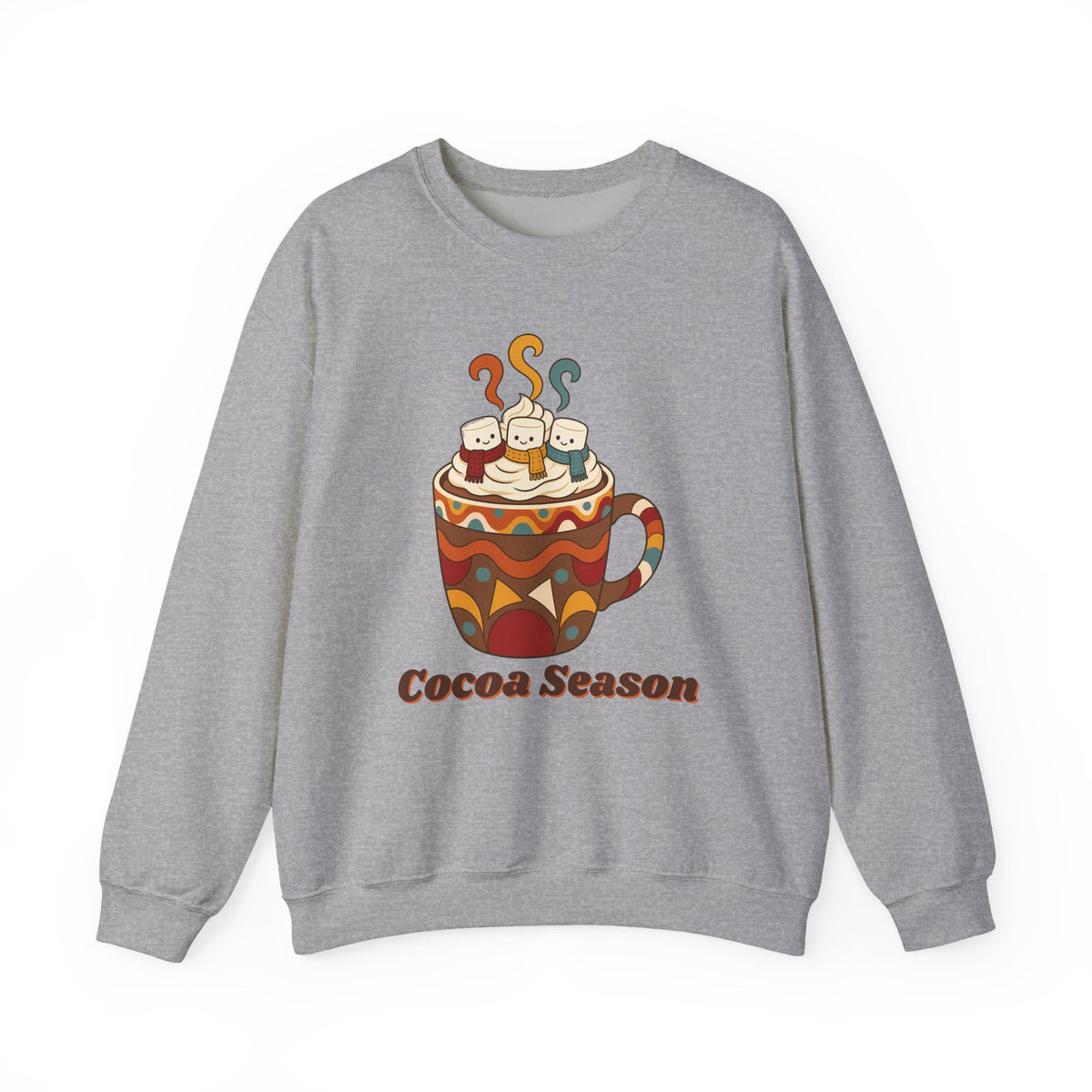 Cocoa Season unisex crewneck sweatshirt in Sport Grey