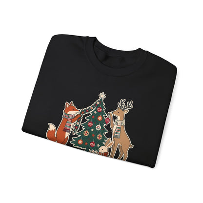 Merry Little Woodland unisex crewneck sweatshirt