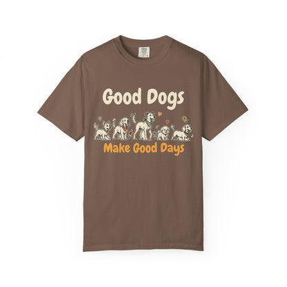 Good Dogs Make Good Days unisex tee in Espresso