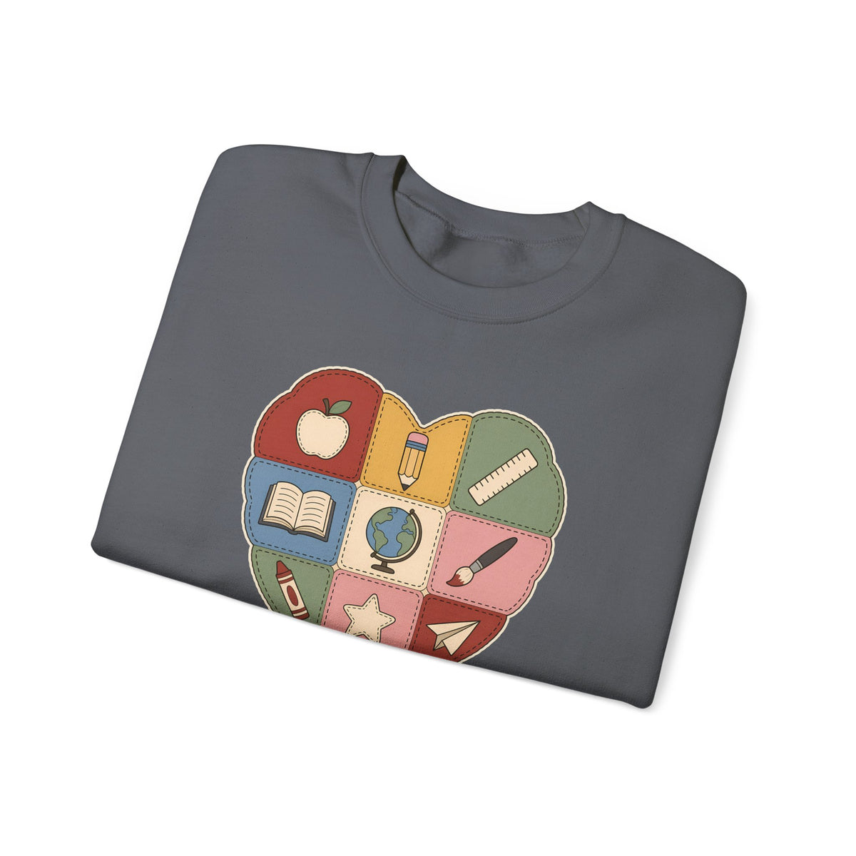 Pieced Together with Kindness unisex crewneck sweatshirt