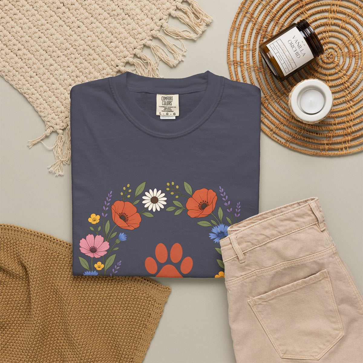 Wildflower Paws unisex tee