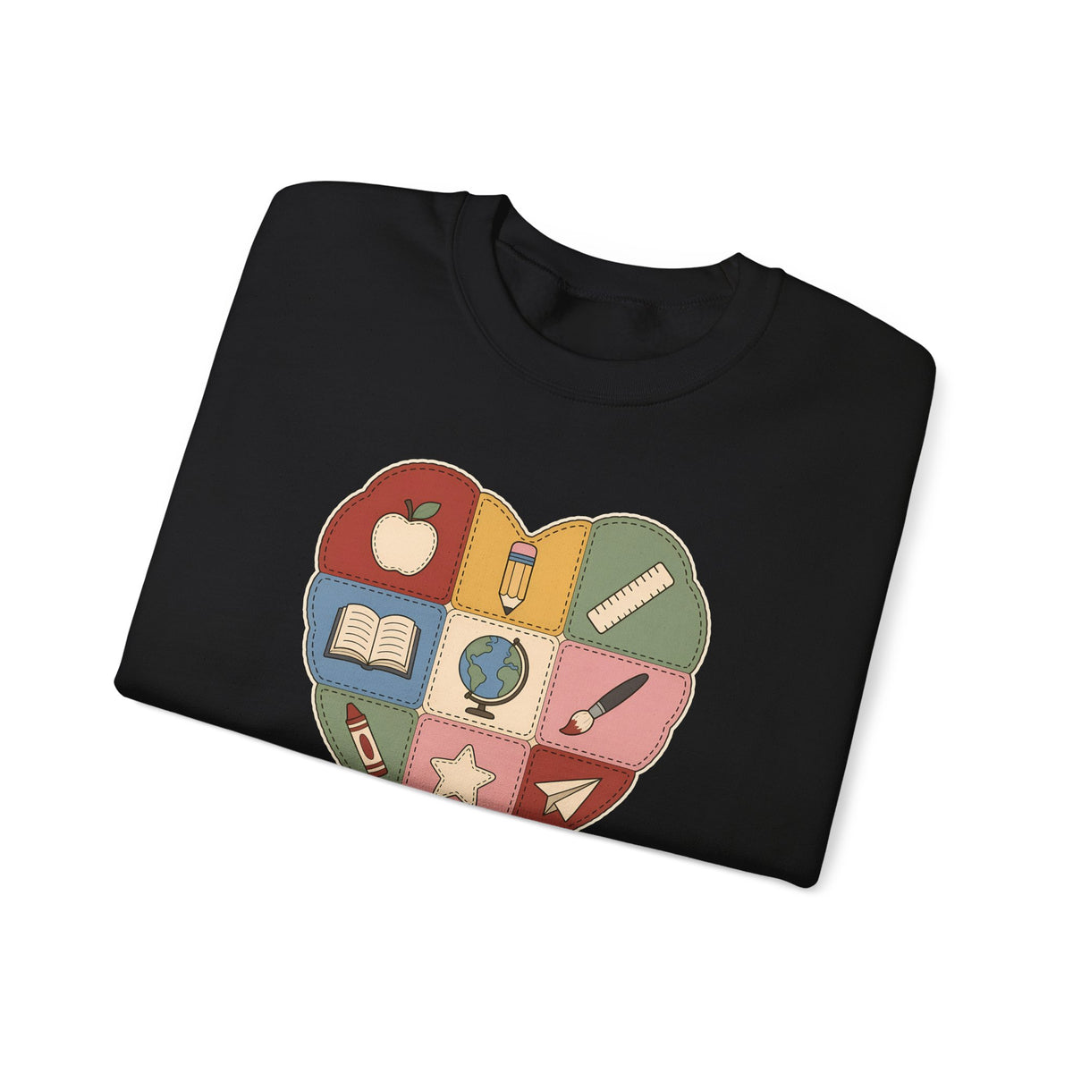 Pieced Together with Kindness unisex crewneck sweatshirt
