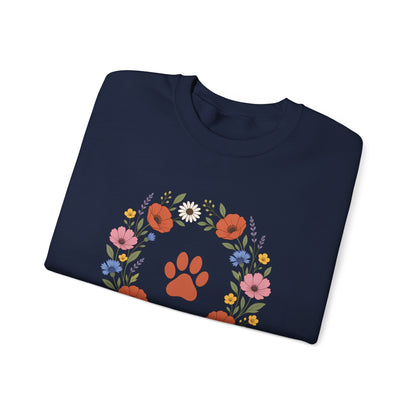Wildflower Paws unisex crewneck sweatshirt