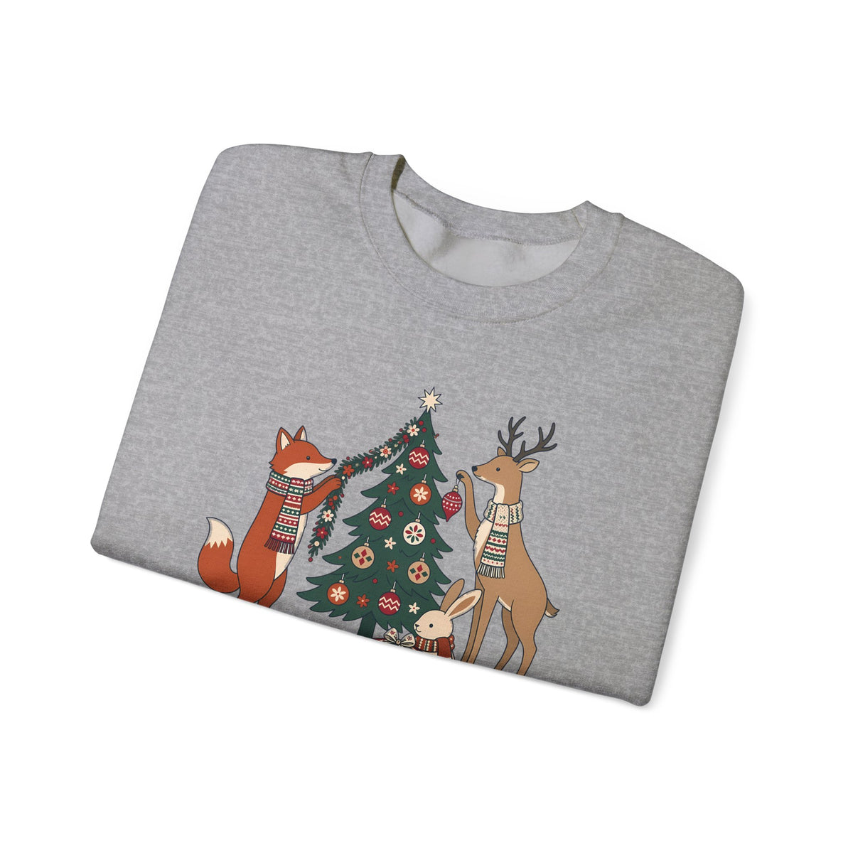 Merry Little Woodland unisex crewneck sweatshirt