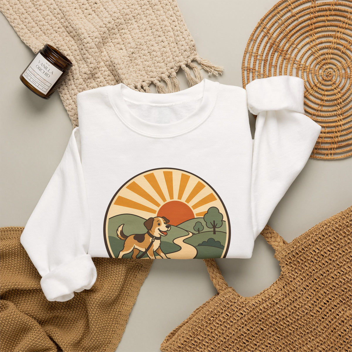 Morning Walk Club unisex crewneck sweatshirt