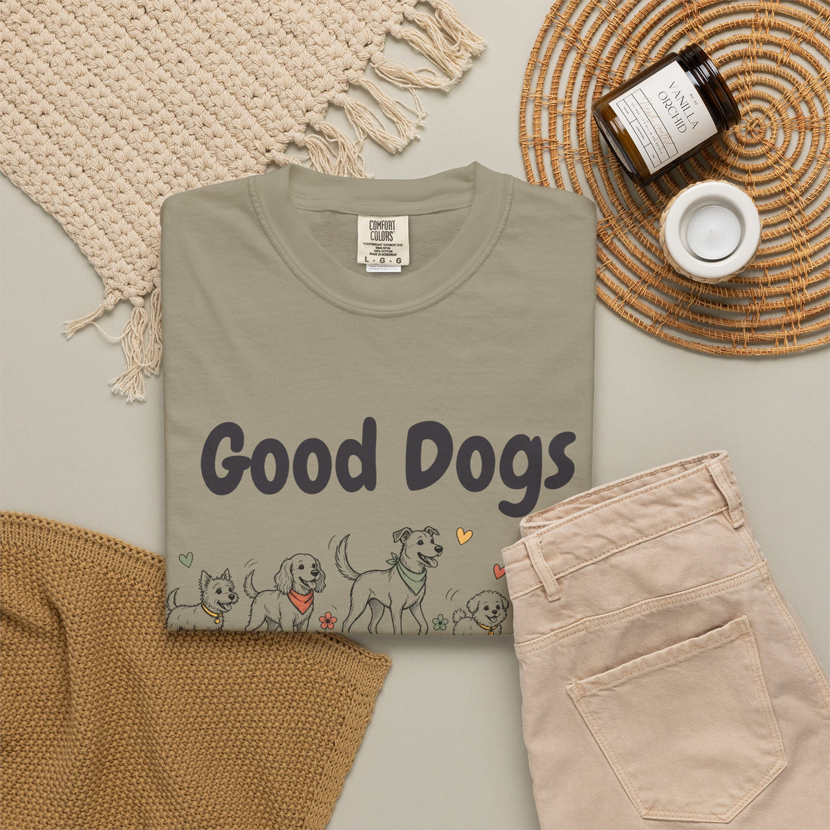Good Dogs Make Good Days unisex tee