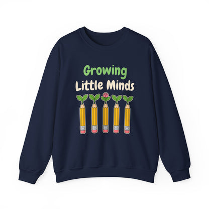 Growing Little Minds unisex crewneck sweatshirt in Navy
