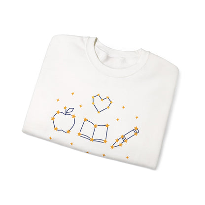 Teach with Heart unisex crewneck sweatshirt