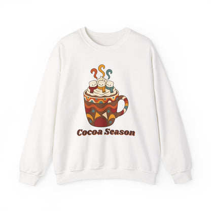 Cocoa Season unisex crewneck sweatshirt in White