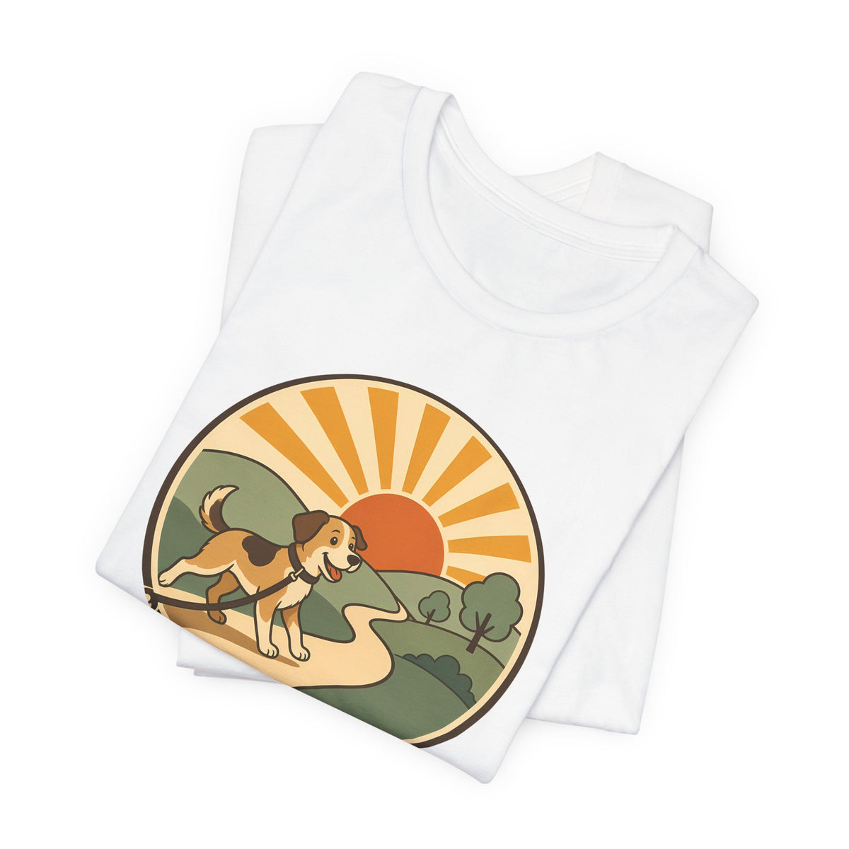 Morning Walk Club unisex tee in White