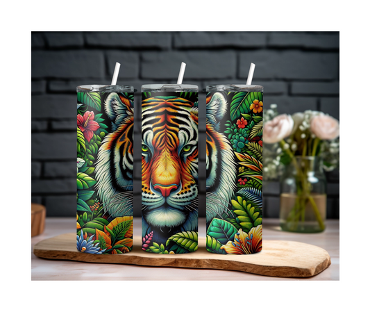 Jungle Spirit with Exotic Tiger 20oz Tumbler